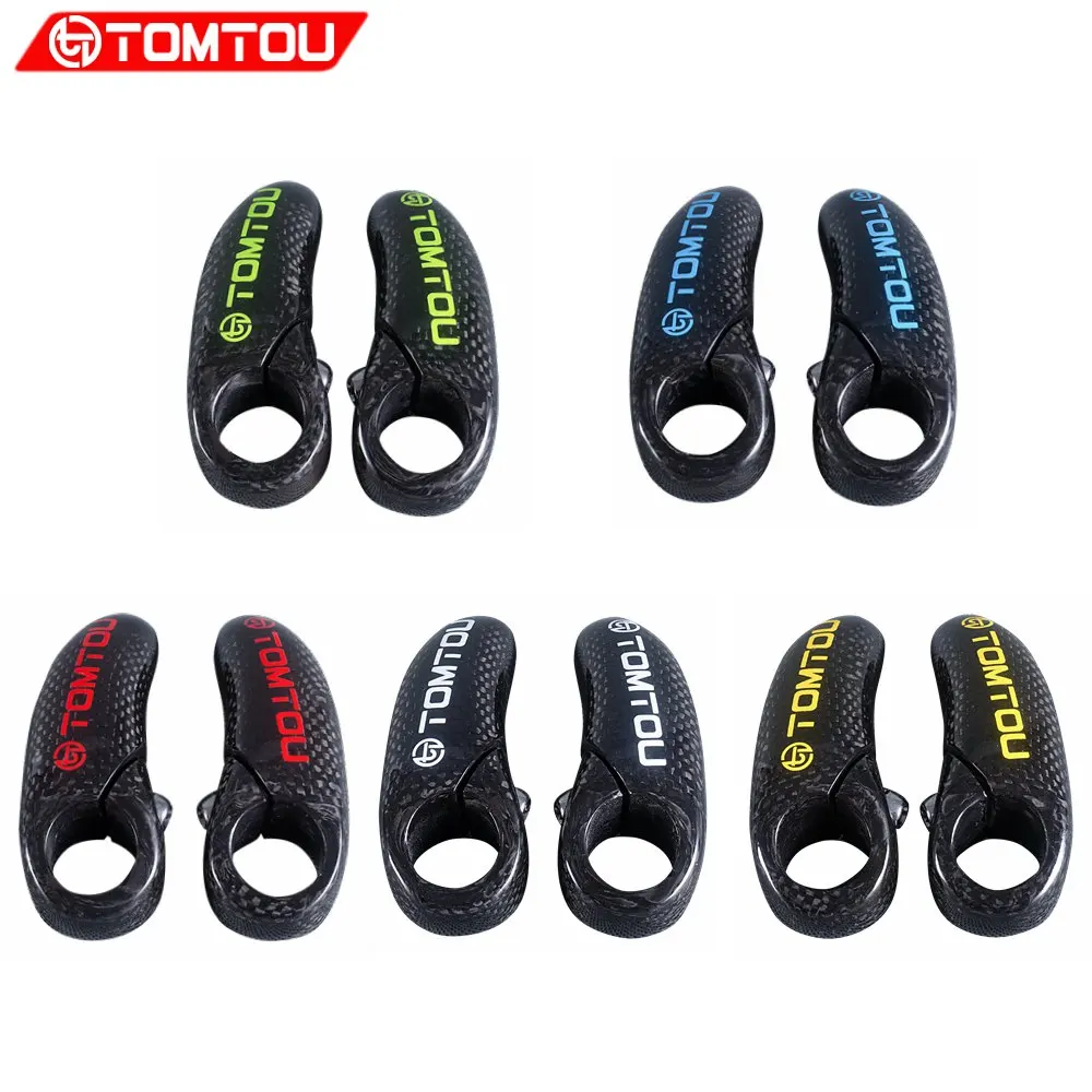 3K Finish Bike Small Auxiliary Cycling MTB Parts Carbon Handlebar Bike Bar Ends