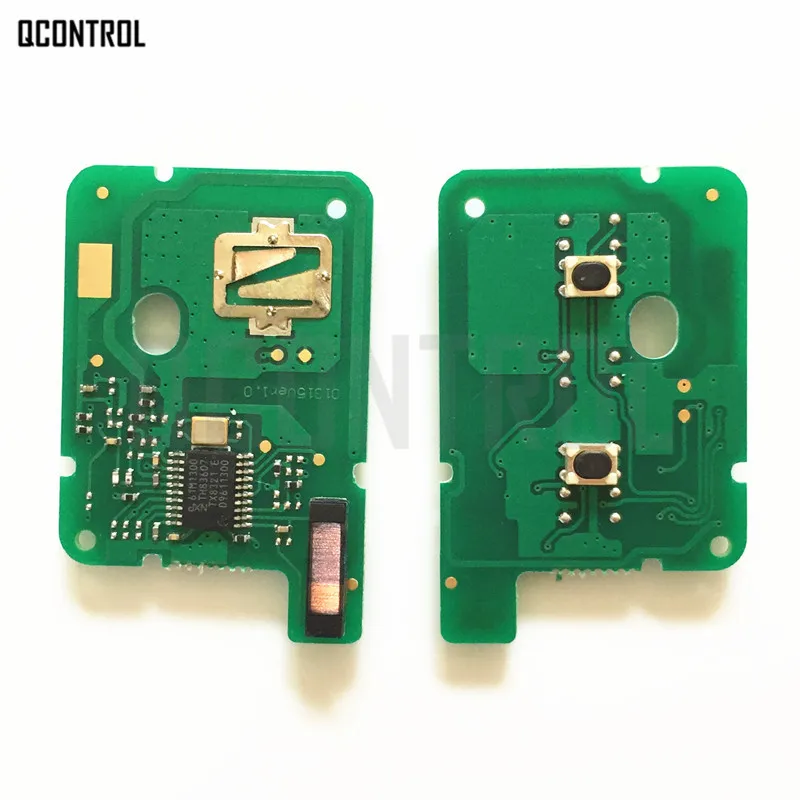 QCONTROL Remote Car Key 433mhz for Renault Sandero Dacia Logan Lodgy Dokker Duster with Chip PCF7961M HITAG AES VAC102 Blade