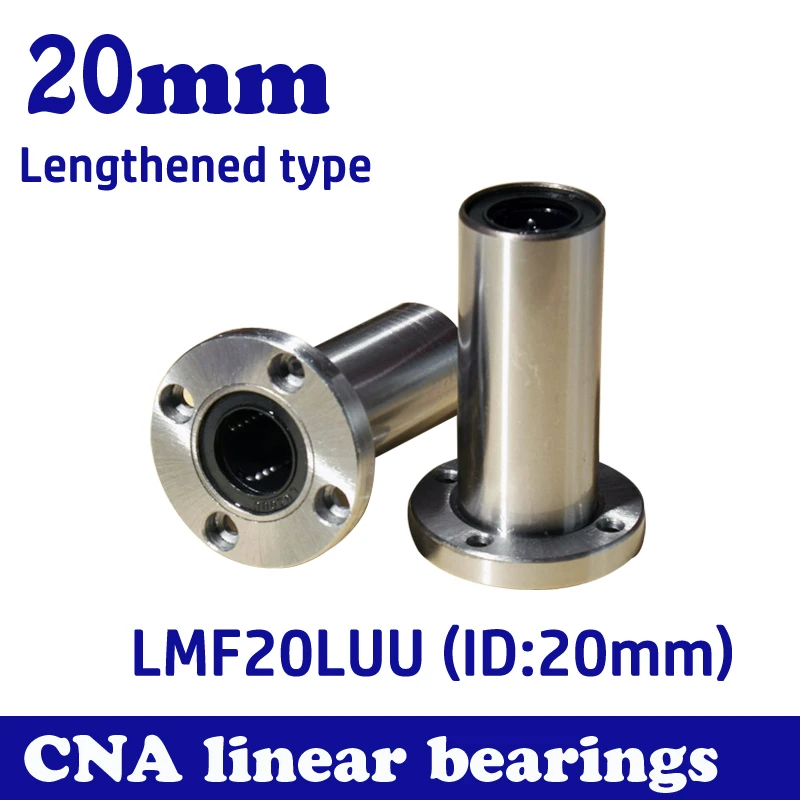 Linear Rails 4pcs/lot LMF20LUU Long Type 20mm Flange Linear Bearing CNC Linear Bush Linear Rails 4pcs/lot LMF20LUU Long Type 20mm Flange Linear Bearing CNC Linear Bush