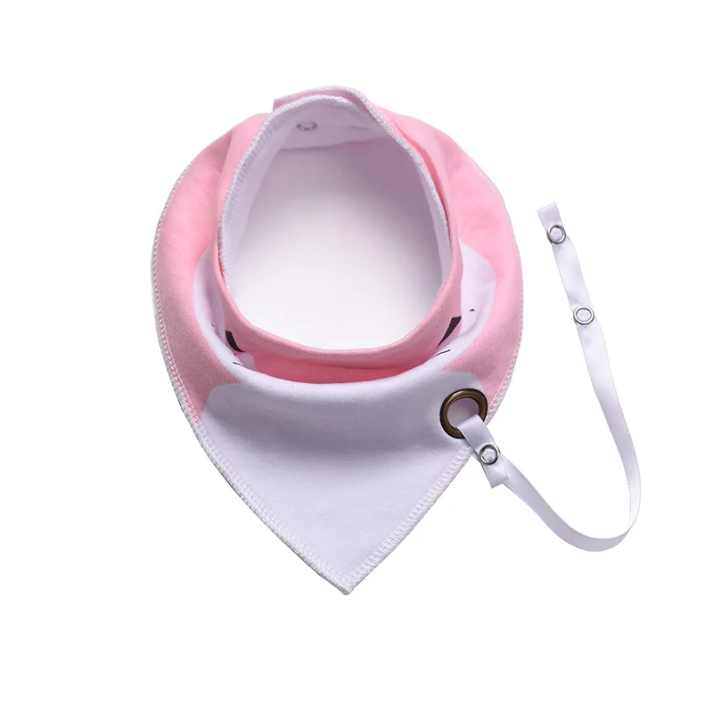 

New Style Baby bibs 1pcs Soft Cotton Toddler Newborn Kids Infan Scarf Colorful Drool Bib Burp Cloth With Pacifier Baby Bandana