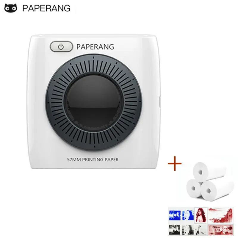 online PAPERANG P2 Bolso Portátil Impressora Bluetooth Telefone Foto 3 Conexão Sem Fio HD Impressora de Etiquetas Térmica rolos de papel térmico