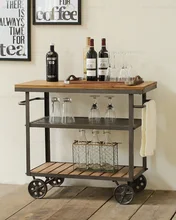 Montgomery table,classical fashion wood and iron table,European style village solid wood/metal dining side table,dining car