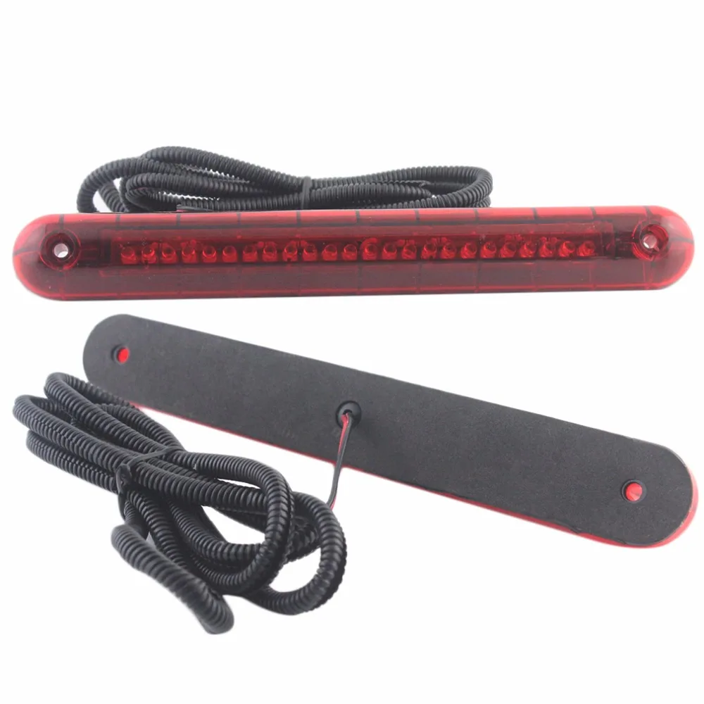 

1pc Red 24 LED Car Brake Third Rear Tail Light High Mount Stop Lamp 12V Rear Windscreen High Mount Stop Lamp Tail Brake Light