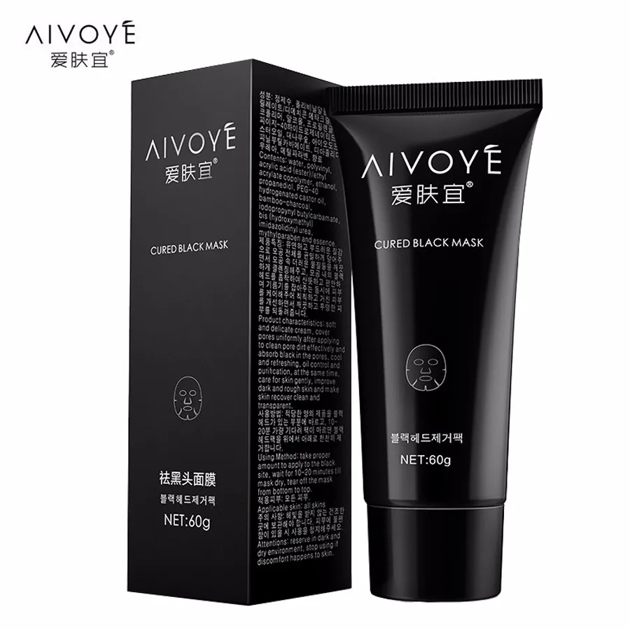 

Facail black mask Remove blackhead Deep cleanse pores Anti acne face cleaning Spot cleaner Black mud nose mask Skin care 1PcS