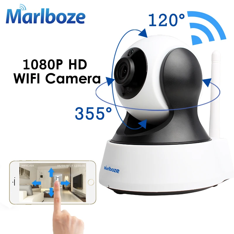 Beste Marlboze 1080 P HD Wifi IP Camera Draadloze CCTV Home Security Surveillance Camera IR Nachtzicht Babyfoon Indoor Camera