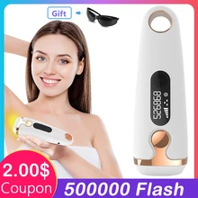 IPL Удаление волос Электрический лазерный Триммер бикини лазерный эпилятор для женщин волос Перманентный удаление IPL эпилятор 500000 Flash Touch