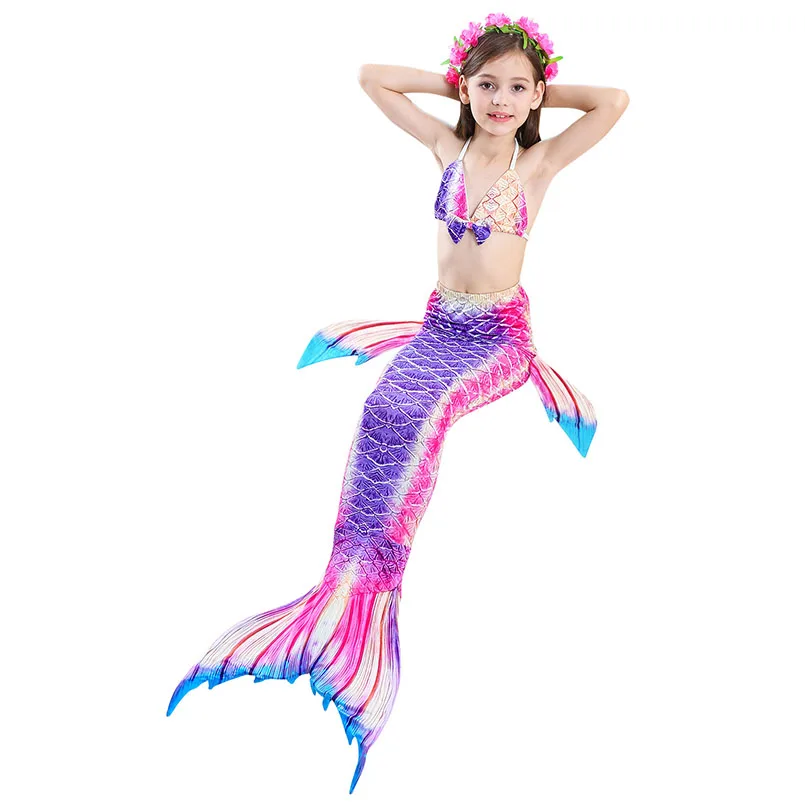 girls mermaid tail swimwear 6-1