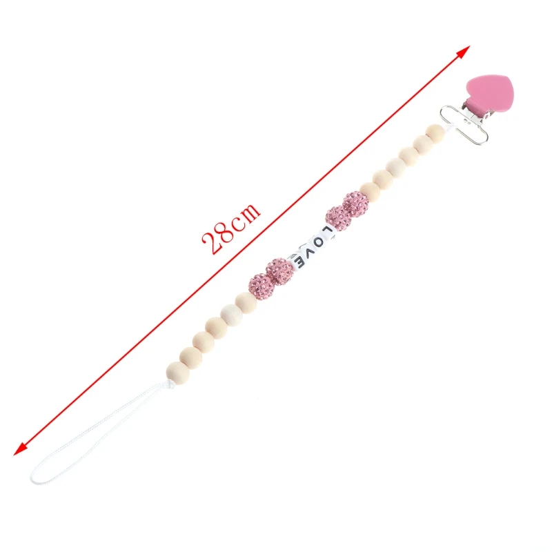 Bling Chupetes cadena para pezones chupetas para bebe Chupetes Clips cadena Soother titular cadena para bebé-b116 Bling Chupetes cadena para pezones chupetas para bebe Chupetes Clips cadena Soother titular cadena para bebé-b116