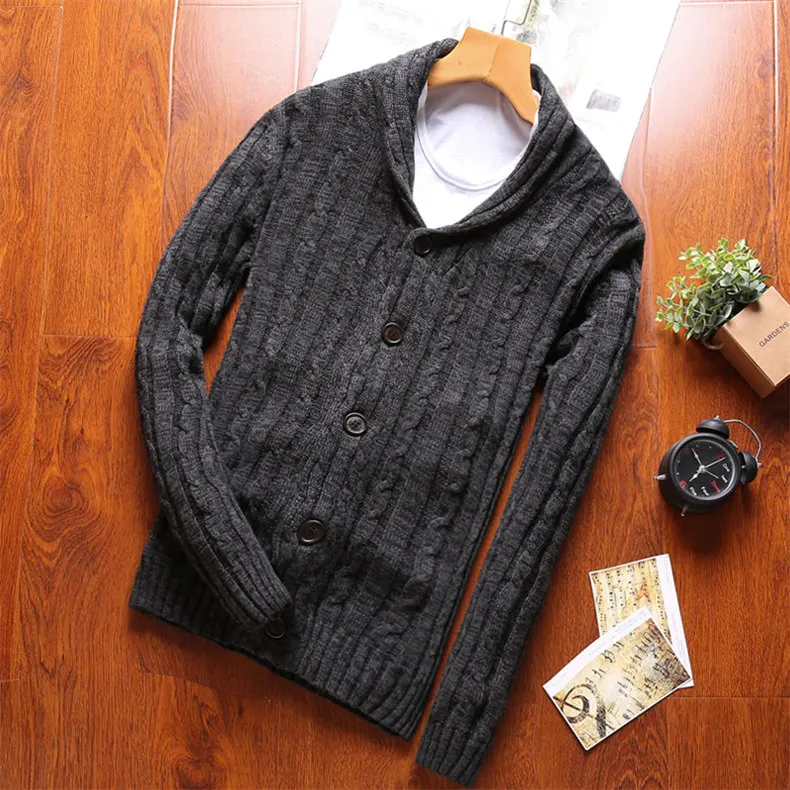 Mens Sweater Cardigan Males Twist Style Cardigan Clothings Fashion Thick Warm Colored Wool Sweaters Men Plus Size 4XL MuLS Brand 01