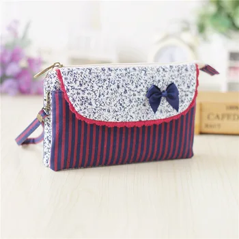 

Cotton women's mini handbag ladies wristlets bag small phone money pouch bag female bolsa feminina bolso mujer for girls