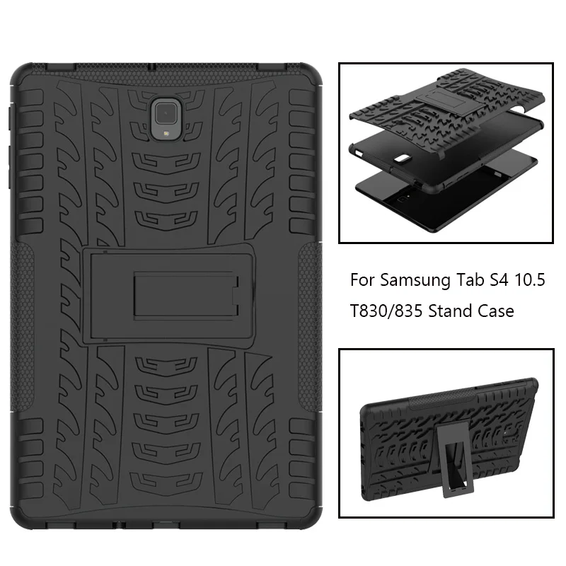 Ударопрочный гибридный защитный жесткий чехол из ТПУ + ПК для Samsung Galaxy Tab S4 10 5