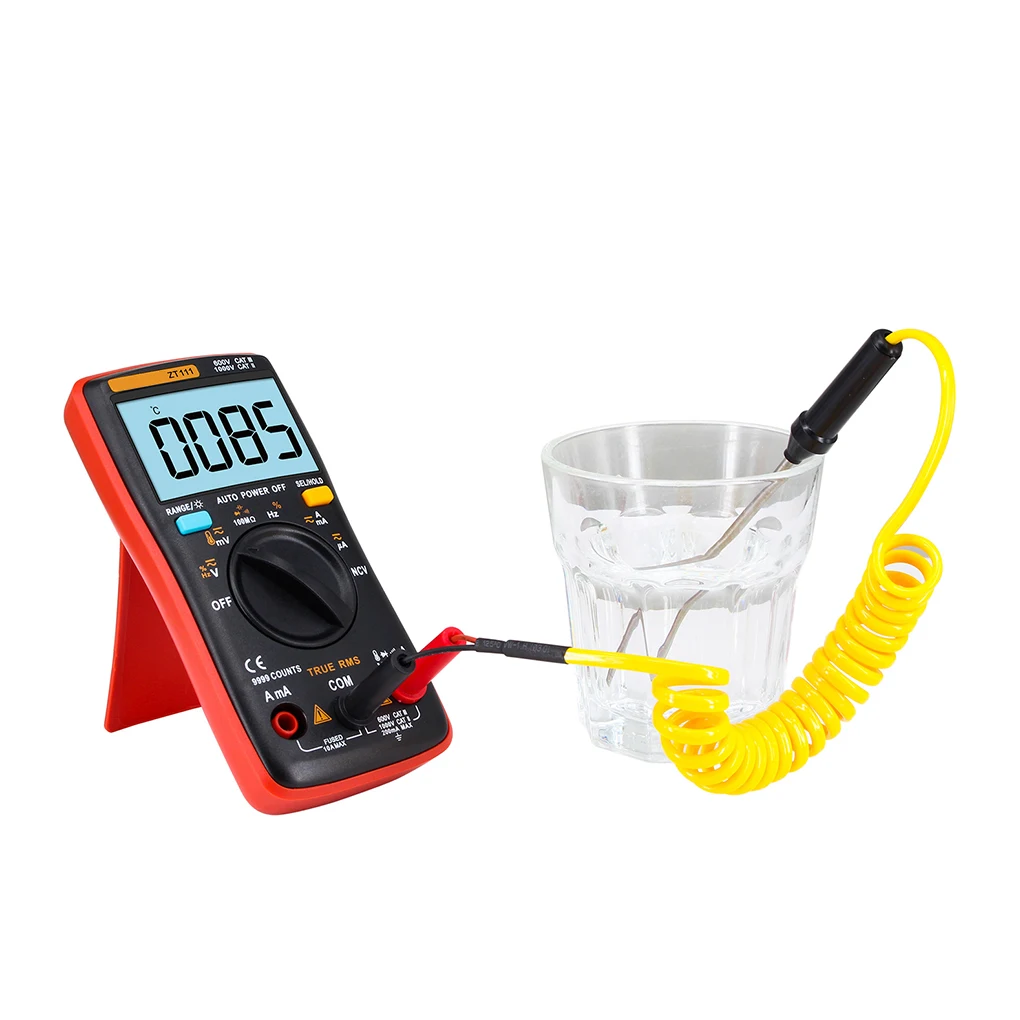 

ZT111 9999 Word Digital Multimeter Automatic Manual Range Backlit Display Digital Multimeter with NCV Induction Test