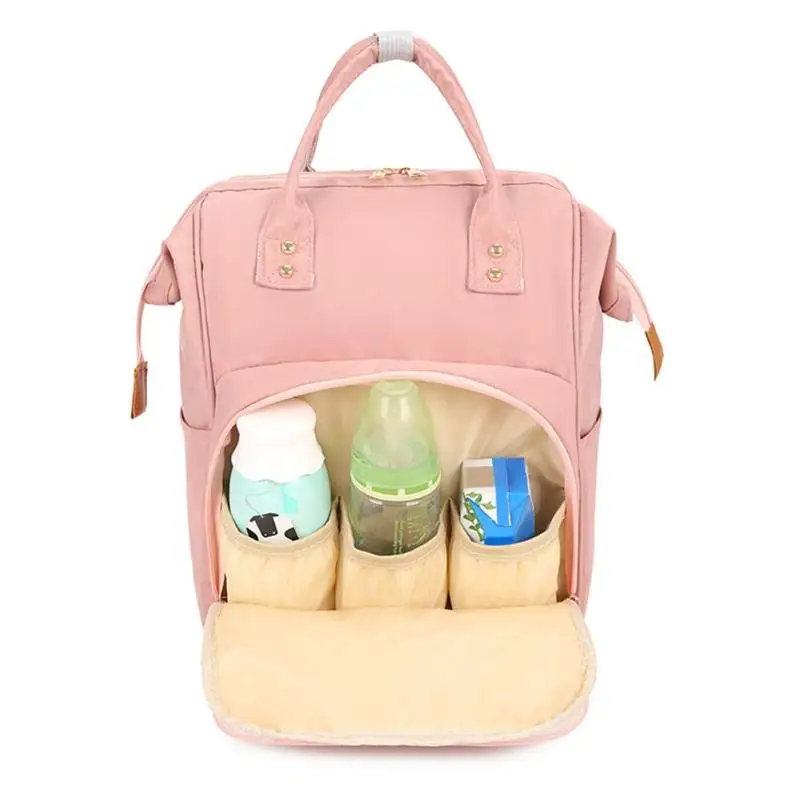 Новинка, модная сумка для подгузников, рюкзак для мамы, чистый цвет, рюкзаки для путешествий для мамы, большие нейлоновые сумки для подгузников для ухода за ребенком