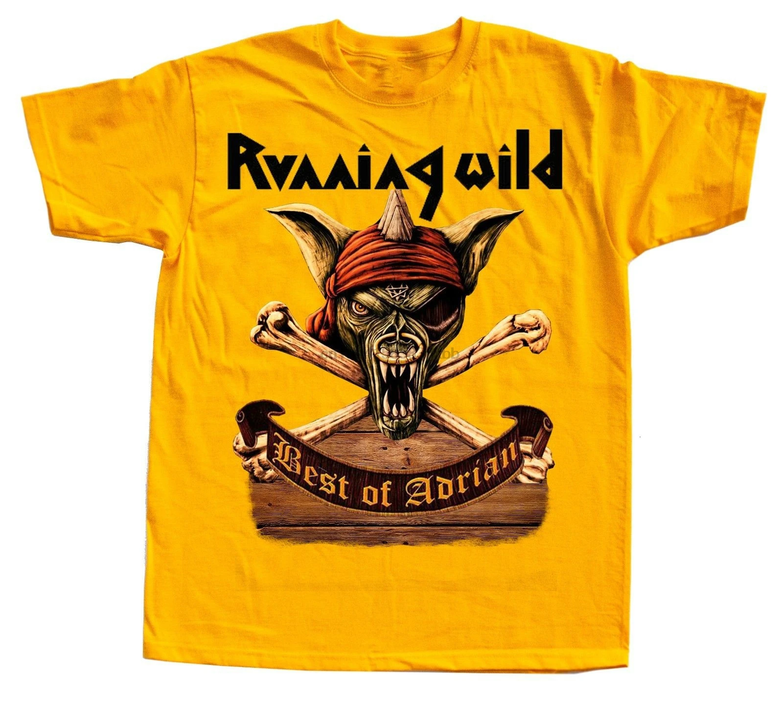

RUNNING WILD Best of Adrian T-Shirt (Yellow red white sky blue) S-5XL T shirt Brand Male Short Sleeve top tee