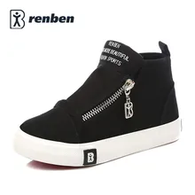 RenBen Enfants Toile chaussures filles sneakers 2017 nouveau printemps été enfants chaussures garçons chaussures de haute loisirs de mode enfants sneakers