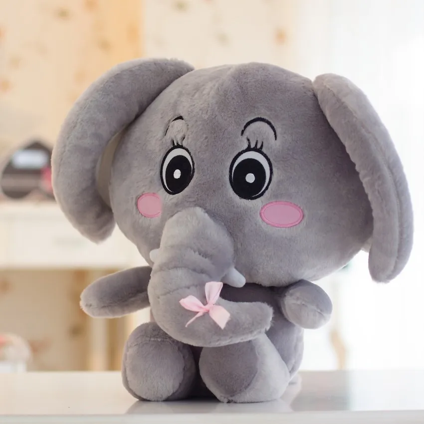 

Creative Cute Couple Figurine Elephant Doll Plush Toy Children Birthday Valentine's Day Gift