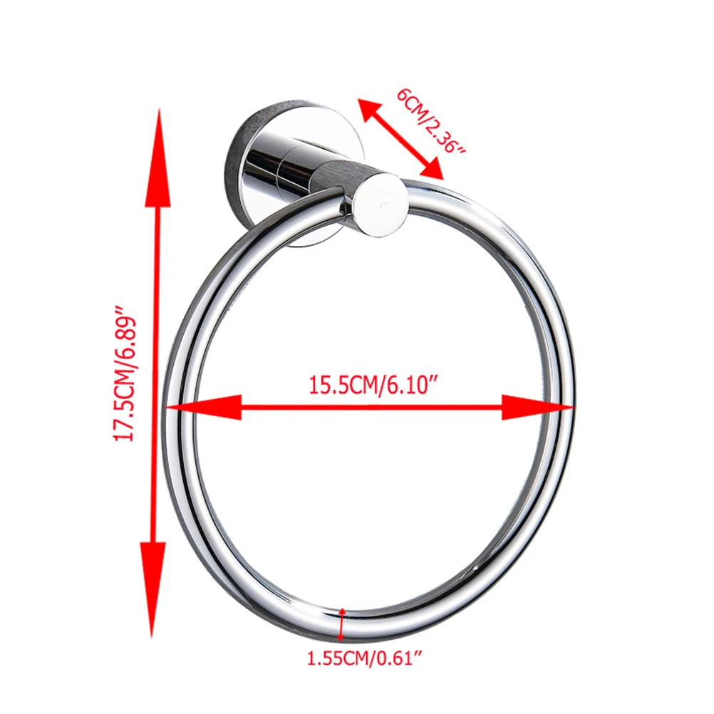Круглое кольцо для полотенец, бытовой держатель для ванной комнаты, настенное крепление, кольцо для полотенец, полка, вешалка для полотенец, фурнитура, подвеска