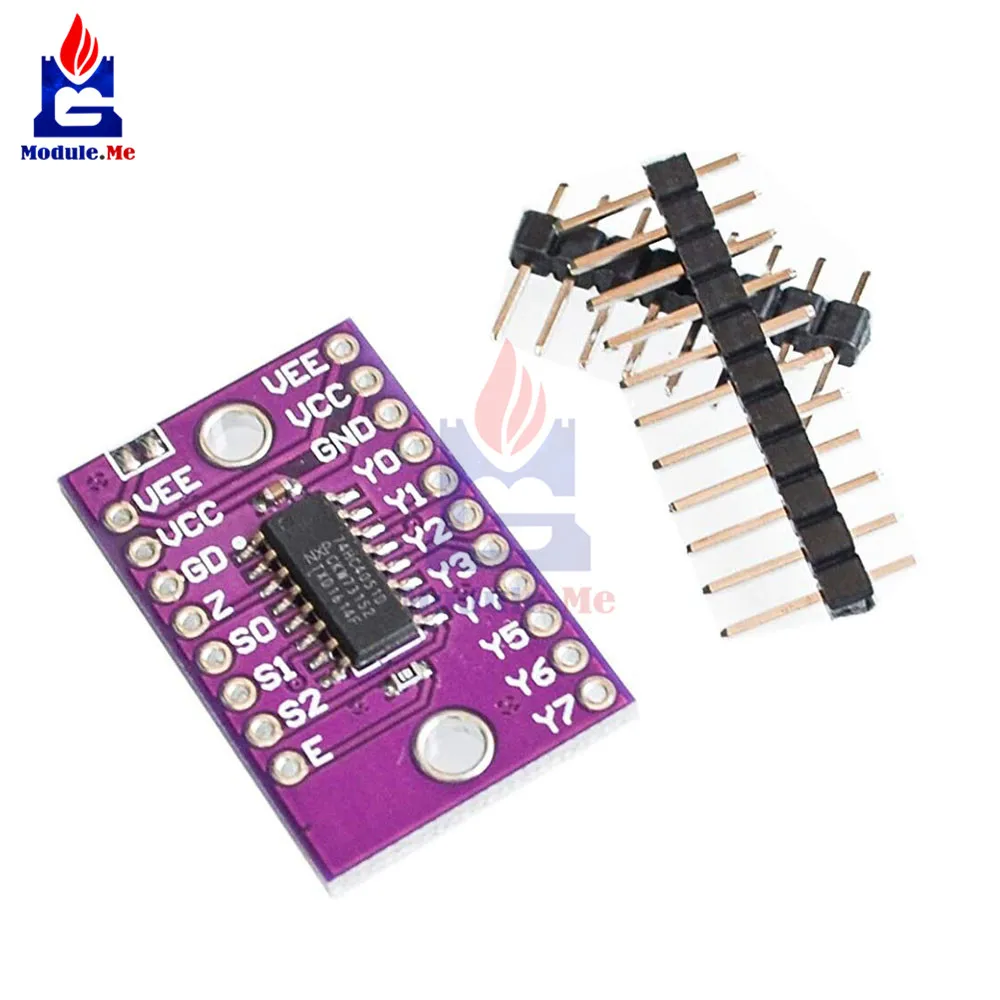 

CJMCU-4051 74HC4051 CD4051 Single 8-Channel Digital Controller Analog Electronic Switch Multiplexers Module