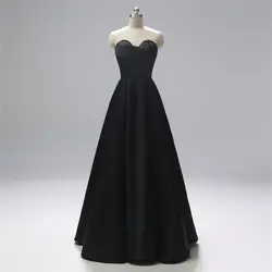 Элегантное Длинное Вечернее платье 2019 Черный Милая vestido de festa трапециевидной формы вечернее платье для выпускного вечера вечерние платья