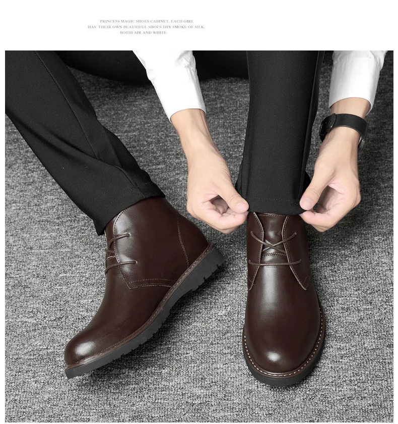 Valstone/Роскошные Брендовые мужские ботинки из натуральной кожи; водонепроницаемые ботильоны; обувь с высоким берцем; Мужская обувь; Botas Homme; большой размер 48