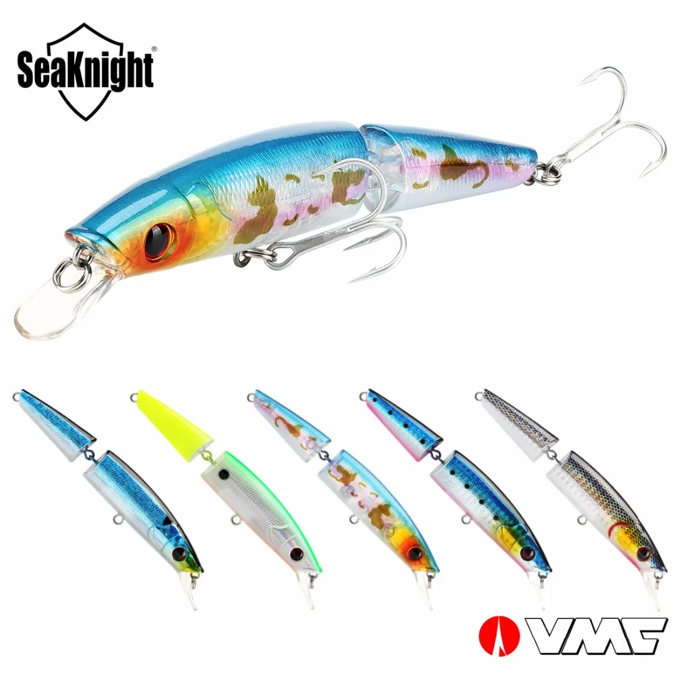 

SeaKnght Minnow SK041 5PCS Fishing Lure 21.5g 125mm/4.92in 0-1.0M Depth Floating Jerkbait 2 Sections Ripbait VMC Hooks