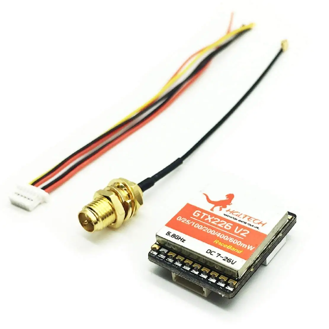 HGLRC GTX226 V2 5 8G 48CH PIT/25 mW/100 mW/200 mW/400 mW переключаемый передатчик FPV VTX RP SMA/SMA женский