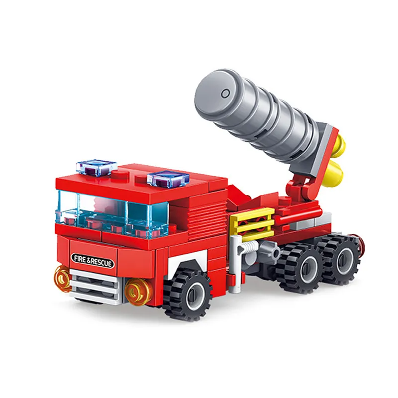 348pcs Fire Fighting 4in1 Trucks Car Helicopter Boat Building Blocks Compatible Legoing City Firefighter Figures Children Toys 348pcs Fire Fighting 4in1 Trucks Car Helicopter Boat Building Blocks Compatible Legoing City Firefighter Figures Children Toys
