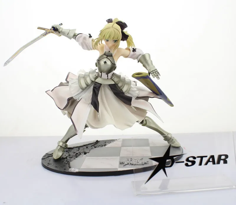 

EMS Shipping 3pcs Cool 9" Fate Stay Night Unlimited Codes Saber Lily 1/7 Scale 22cm Boxed PVC Action Figure Collection Model Toy