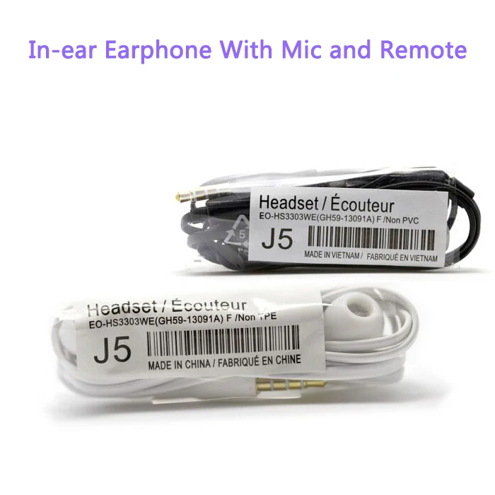 High Quality 3 5mm In ear Earphone earbuds stereo earphones with Mic for samsung galaxy S4
