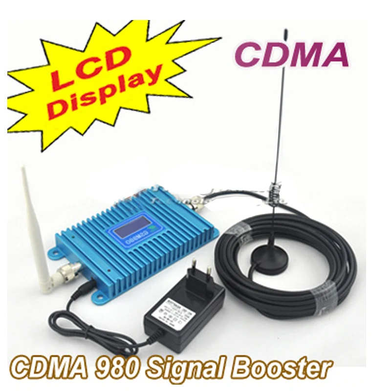 

model CDMA 980 W/ 10M Cable+Antennas,LCD display function CDMA 850Mhz phone signal booster 850Mhz CDMA repeater signal amplifier