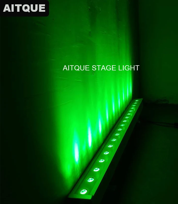 Наружное dj освещение led бар 18x3 Вт сценическое dmx rgb wallшайба ip65 цветное для