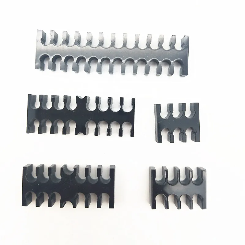  Black Acrylic Cable Combs for 3mm cables 2pcs+1pc free