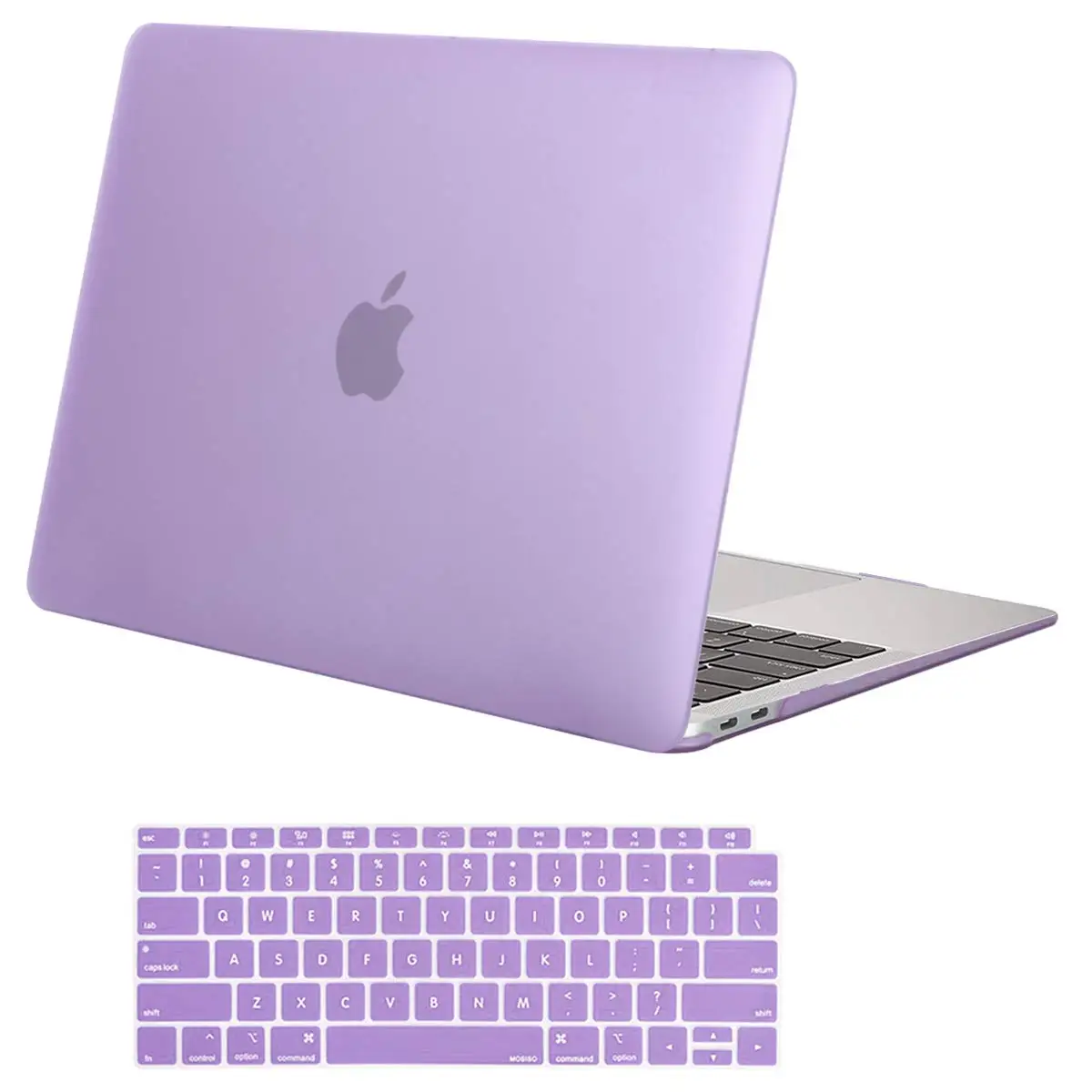 Матовый чехол для ноутбука Cvoer+ чехол для клавиатуры Apple Macbook 13 Air с retina Touch ID модель A1932-Purple