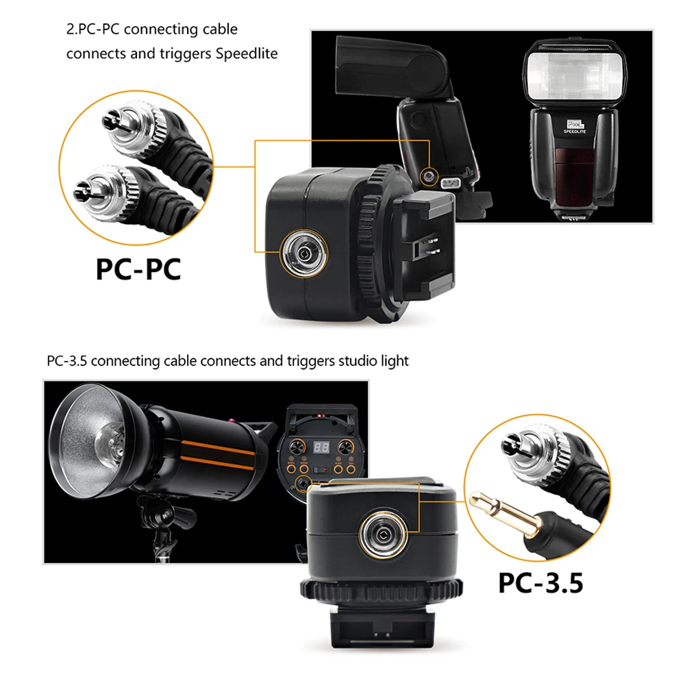 Адаптер для горячего башмака Pixel TF 336 TTL конвертер с портом ПК нормальной камеры Sony