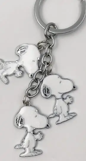 1 комплект мультфильм японское аниме белые милые собаки брелок для ключей, ювелирные аксессуары брелки для ключей кулон подарки сувениры