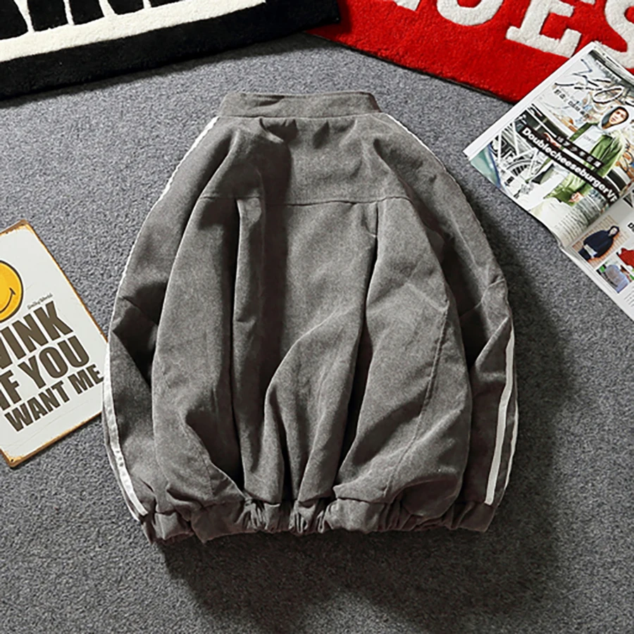 Куртка бомбер мужская винтажная Anorak уличная японская Вельветовая с воротником