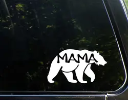 Mama (Bear)-15 см-Виниловая штампованная заготовка наклейка/наклейка для окон