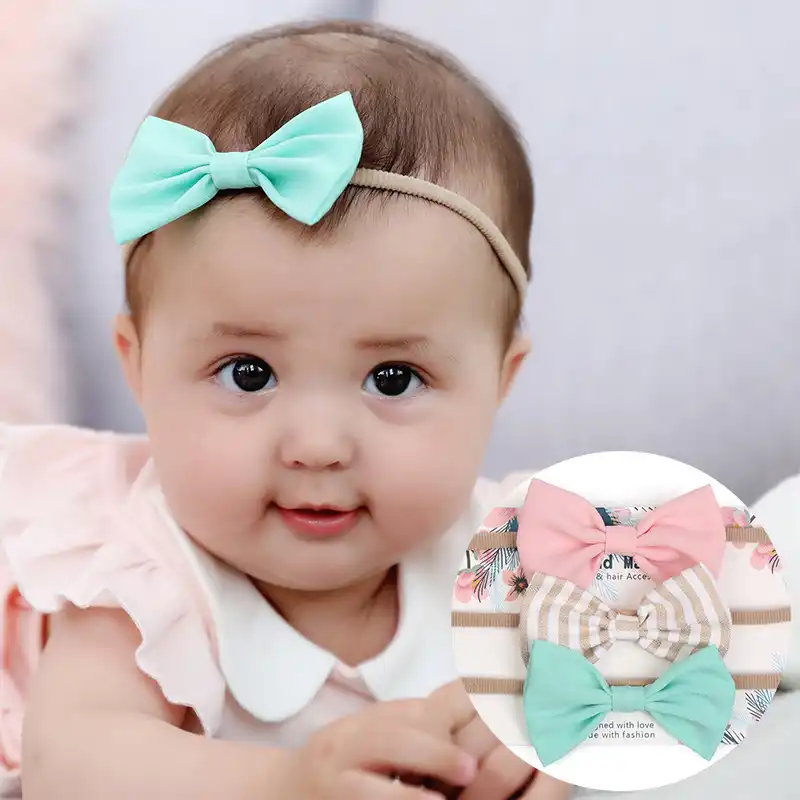 baby with hair band