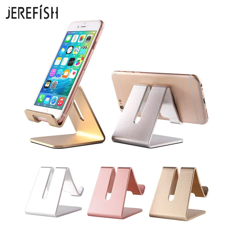 JEREFISH Алюминий мобильного телефона, держатель таблетки для iphone 7 Планшеты универсальный из металла настольная подставка для samsung iphone