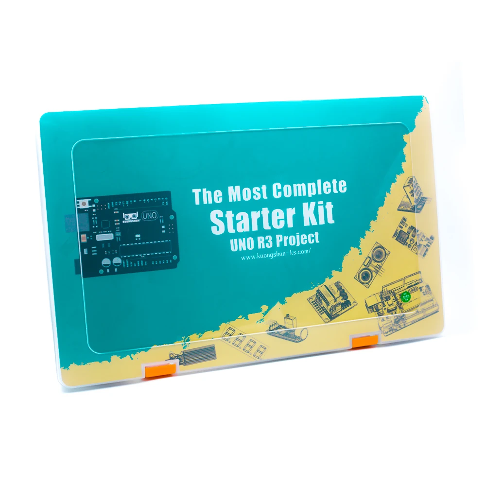 KUONGSHUN UNO R3 проект полный стартовый набор с обучающим руководством для Arduino diy Kit