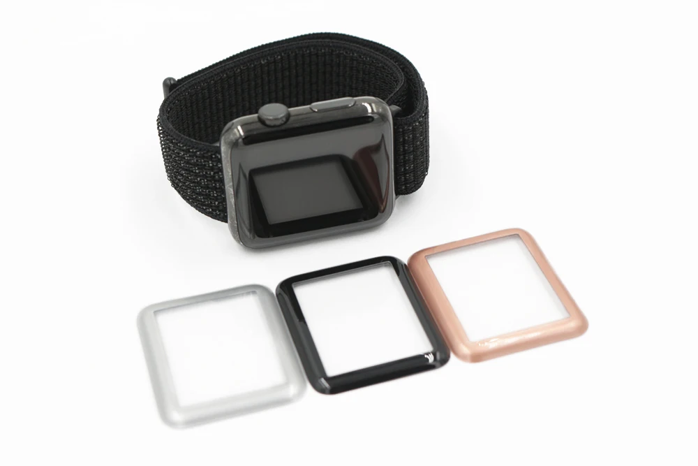 URVOI изогнутая полноразмерная пленка для apple watch 38 мм 42 1 2 3 ремешка 3D Защитная iWatch