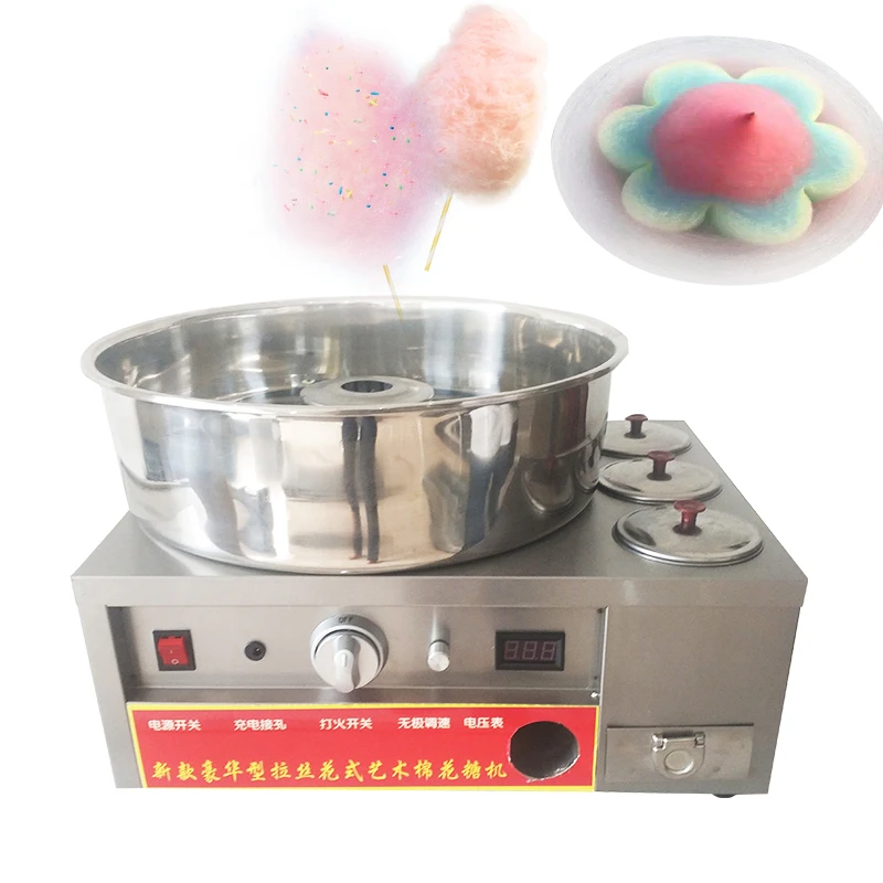 12v Sugar Cotton Candy Machine Gas Stainless Steel Diy Flower Cotton Candy Floss Maker Candyfloss Making Machine Commercial Hot Food Processors Aliexpress