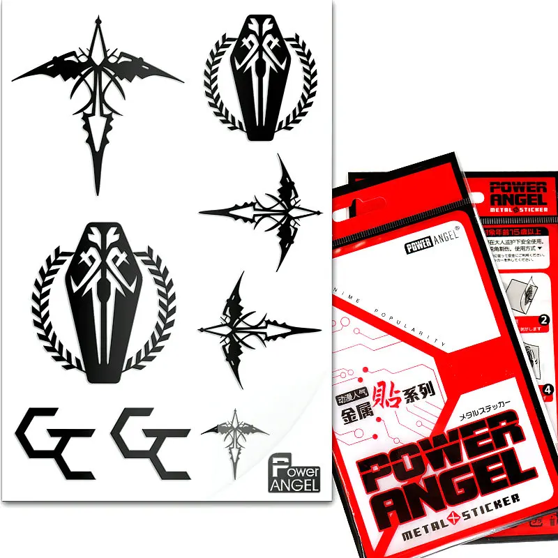 1 Sheet AC Waterproof Anime Guilty Crown 3D Silver Adhesive Metal Sticker for Phone Laptop Car Fridge Decal Sticker Kids DIY Toy 1 Sheet AC Waterproof Anime Guilty Crown 3D Silver Adhesive Metal Sticker for Phone Laptop Car Fridge Decal Sticker Kids DIY Toy