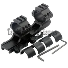 Охота 25.4 мм 30 мм двойной Сфера кольцо консольные Гора Пикатинни Сфера рейку Quick Release Cam Замки адаптер для 20 мм Rail