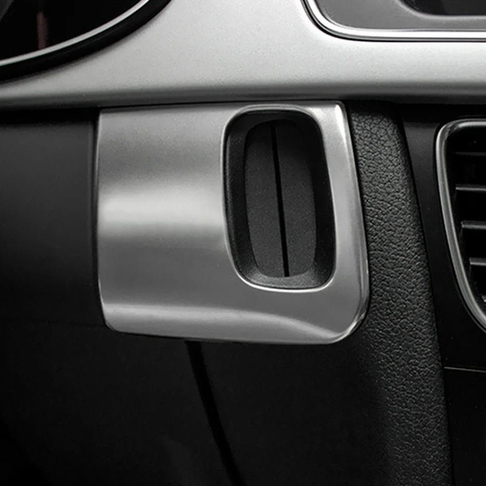

Interior Car Style Stainless Steel Console Inigation Key Hole Decorative Cover Trim 2 Style For AUDI A4 B8 A5 8T S5 2008 - 2015