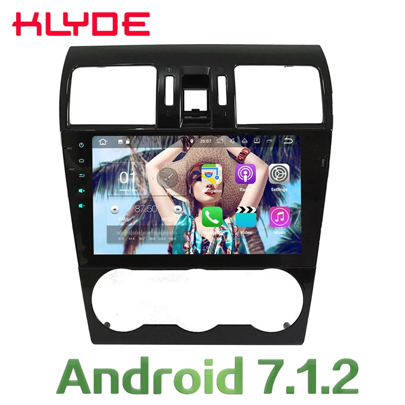 

KLYDE 2GB RAM 9'' Android 7.1.2 Car Multimedia Player Radio Quad Core 4G Wifi SWC DAB+RDS For Subaru Forester WRX XV 2013-2017