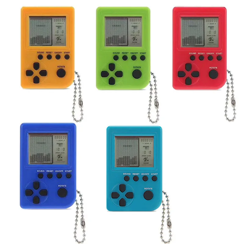 KaRue Tetris Handheld Game Console Pendant Keychain Handheld Game