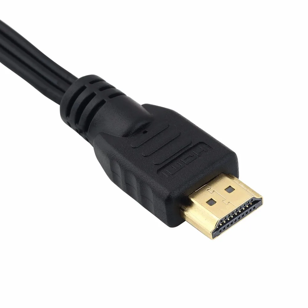 Hdmi-rca кабель Видео Аудио HDMI VGA 3 AV патч-корд конвертер 1,5 м 1080p HDMI-штекер 3 RCA кабель конвертер адаптер для HDTV