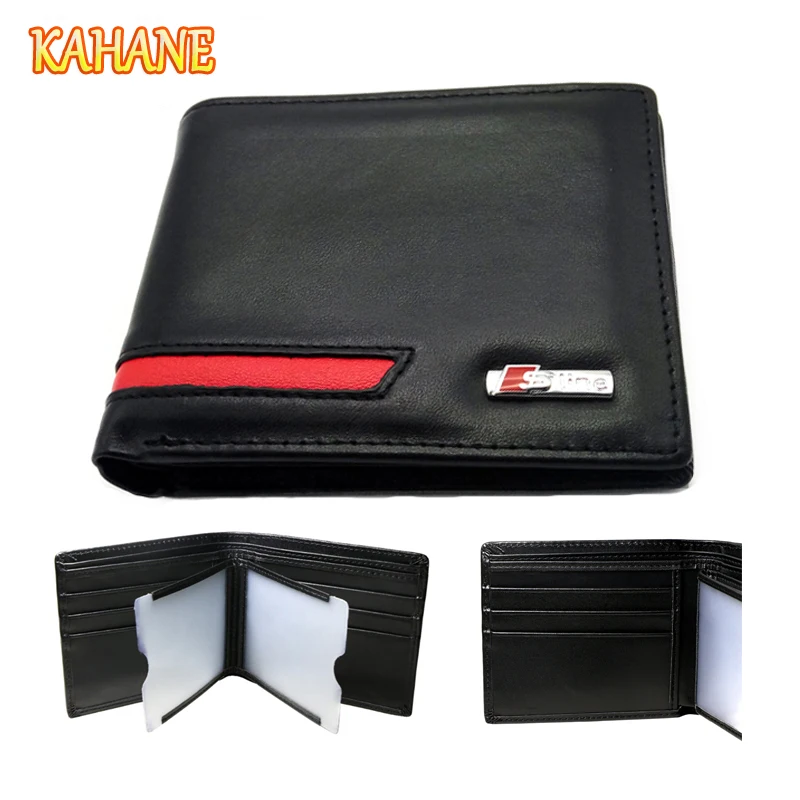 KAHANE Genuine Leather Men Wallet Car Driver License Holder Bag Men Money Wallet For Audi A3 A4 A5 A6 B4 B5 B6 S3 S4 S5 S6 S7 S8 KAHANE Genuine Leather Men Wallet Car Driver License Holder Bag Men Money Wallet For Audi A3 A4 A5 A6 B4 B5 B6 S3 S4 S5 S6 S7 S8