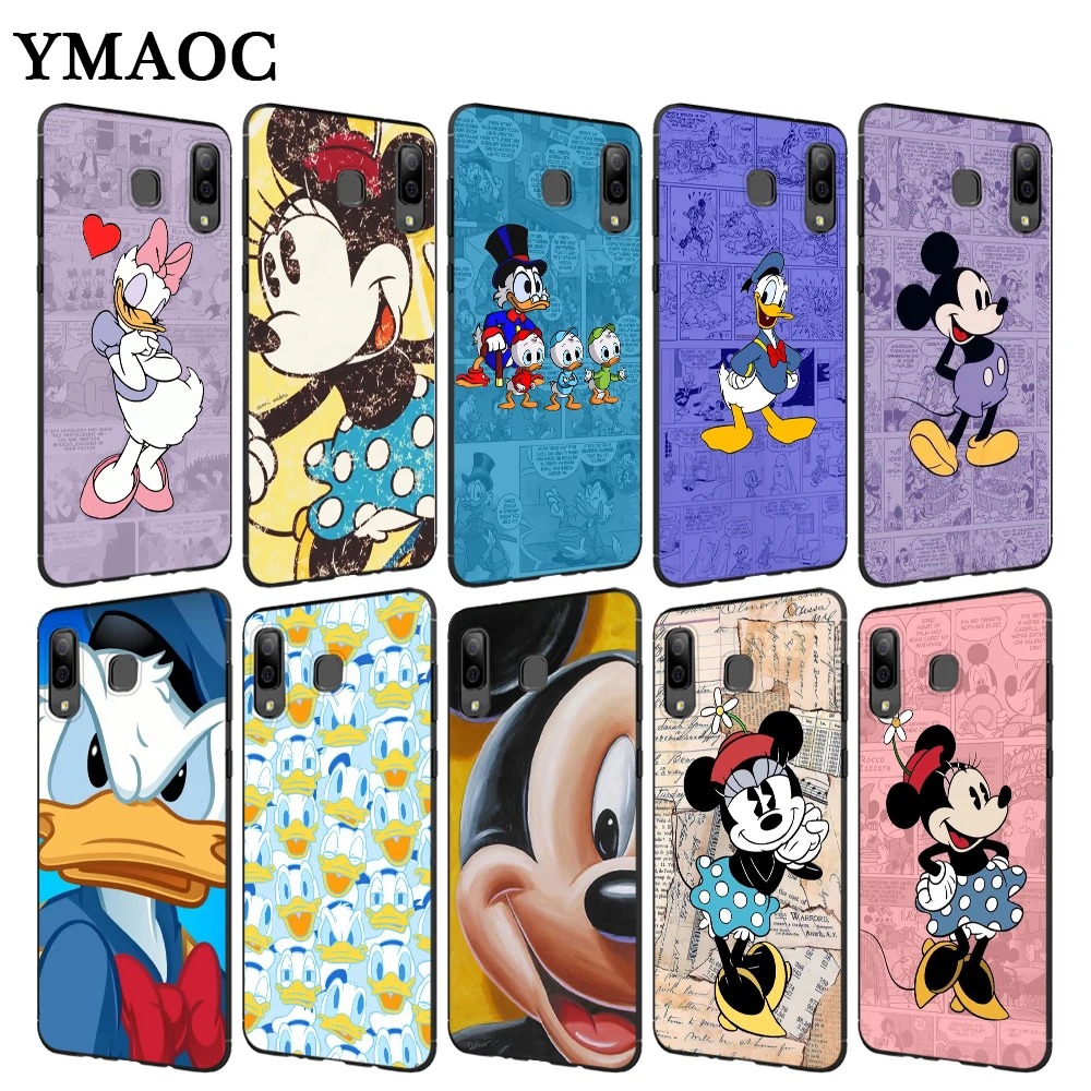 

YIMAOC Mickey Mouse and Donald Duck Soft Case for Samsung Galaxy S10 Plus S10e S6 S7 Edge S8 S9 Plus J6 M10 M20 M30